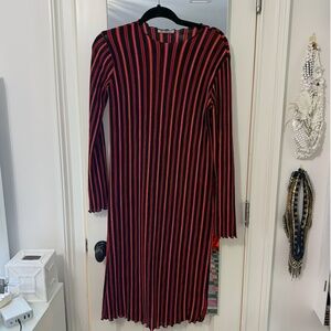 Zara Trafaluc Striped Knit Midi Dress